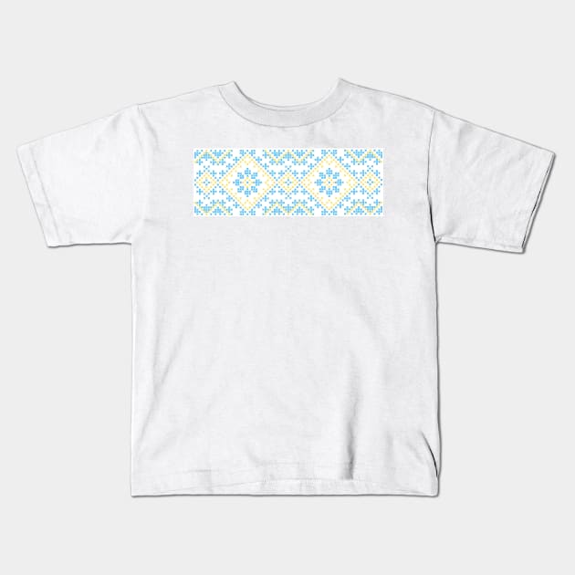 Ukrainian Ornament #10 Kids T-Shirt by Olga Berlet